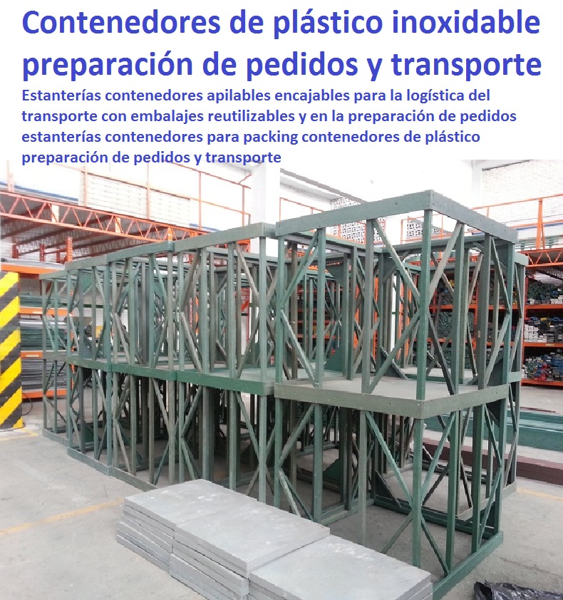 Estanterías contenedores apilables encajables para la logística del transporte con embalajes reutilizables y en la preparación de pedidos estanterías contenedores para packing contenedores de plástico preparación de pedidos y transporte 0 Estanterías contenedores apilables encajables para la logística del transporte con embalajes reutilizables y en la preparación de pedidos estanterías contenedores para packing contenedores de plástico preparación de pedidos y transporte 